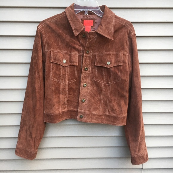 Jane Doe Jackets & Blazers - Jane Doe genuine leather brown button jacket